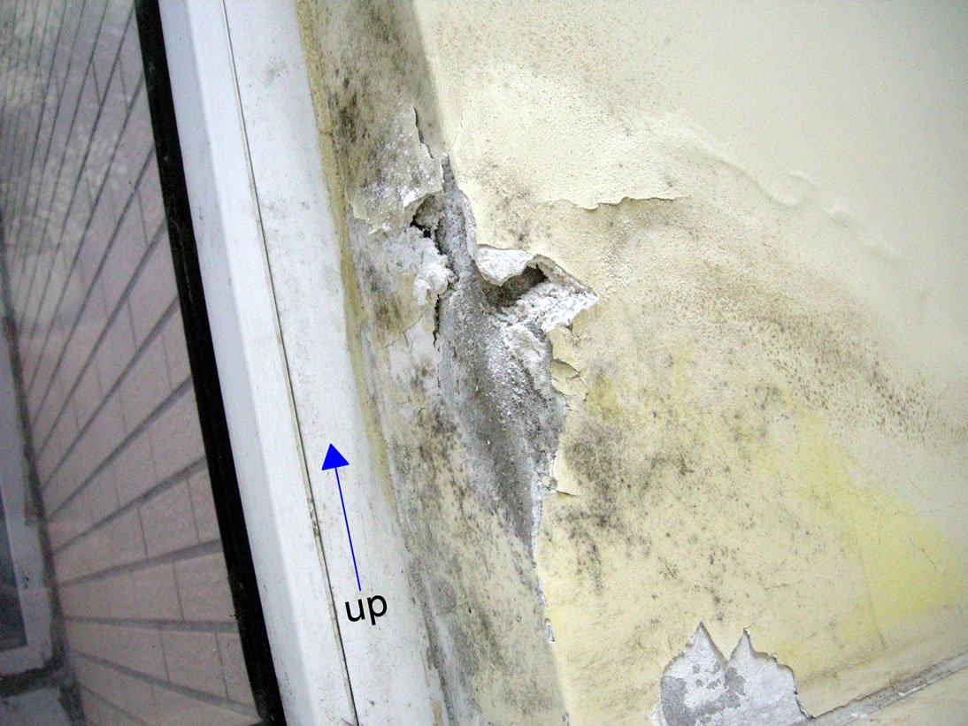 Close-up of some of the damage.