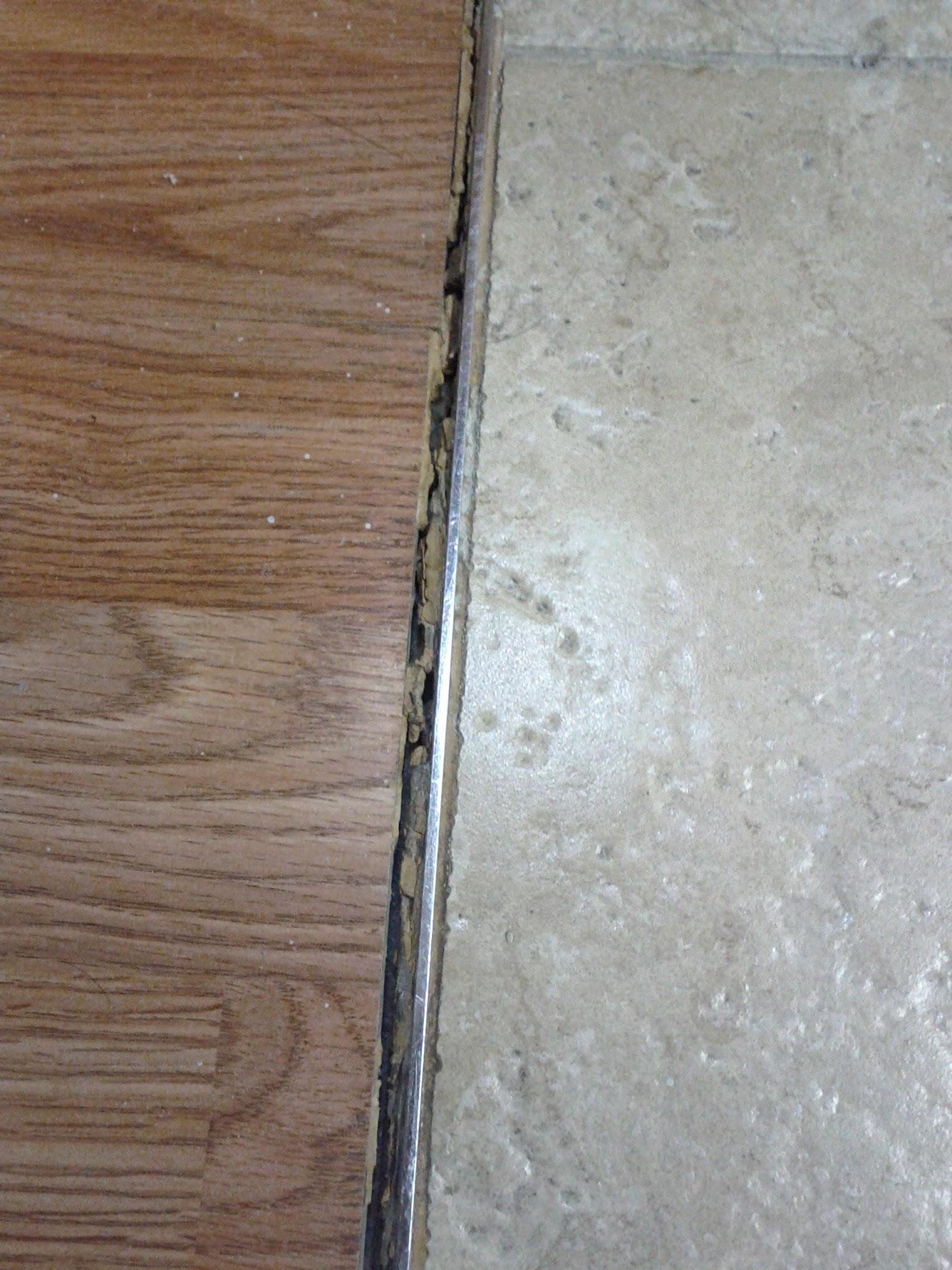 Wood to tile